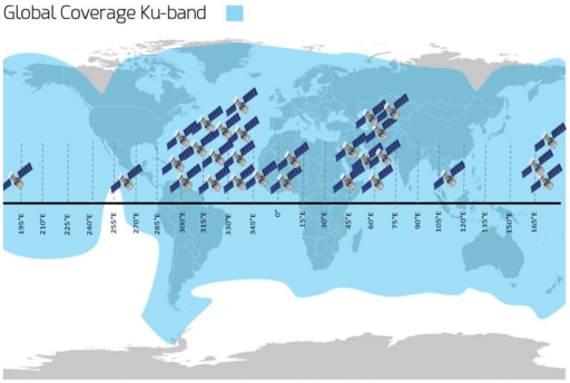 Sealink Global Ku-band coverage map