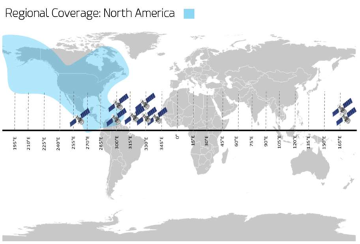 Sealink Regional Ku-band (North America) coverage map